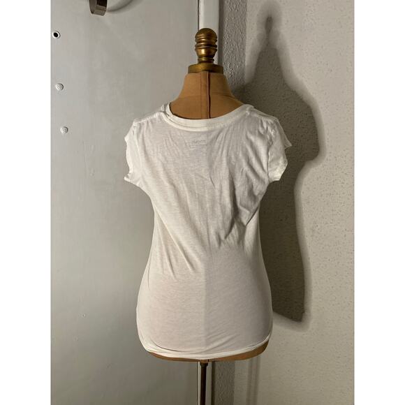 Fossil Short Sleeve Embroidered Look Peacock Vintage Style Tee S Casual Boho - Picture 2 of 8